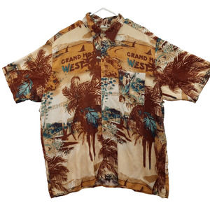 Natural Issue Men's HAWAIIAN SHIRT short sleeve 100%‎ Rayon Size XL